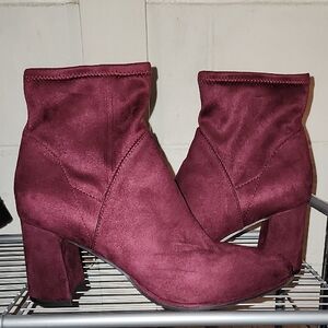 Women's Burgundy Ankle Boots
